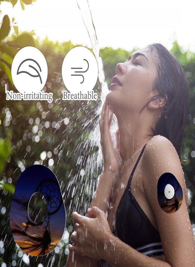 FuWeave عبوة من 36 لاصقة من FuWeave بتصميم سماء مرصعة بالنجوم، متوافقة مع أغطية Dexcom G7 المقاومة للماء والعرق، وأغطية حماية ملونة لأجهزة مراقبة الجلوكوز المستمرة. شريط لاصق مقسم. - Image 4